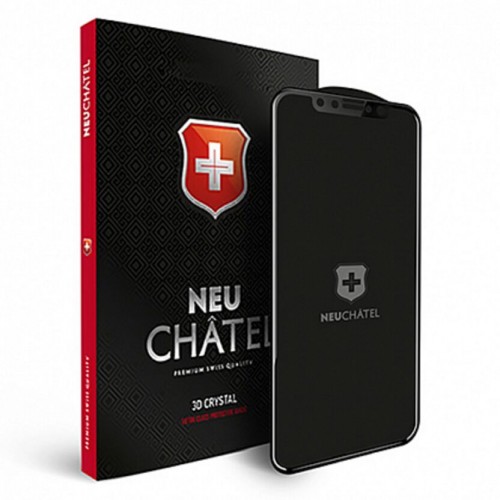 Захисне Скло +NEU Chatel Full 2.5D Silk Narrow Border Crystal for iPhone 12 mini Front Black