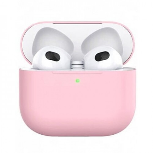 Чохол для AirPods 3 Silicone Apple case /electric pink/