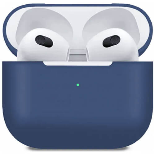 Чохол для AirPods 3 Silicone Apple case /midnight blue/