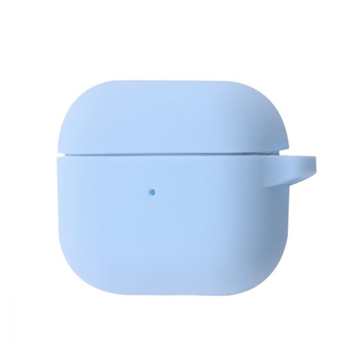 Чохол для AirPods 3 Silicone slim с карабином /sky blue/