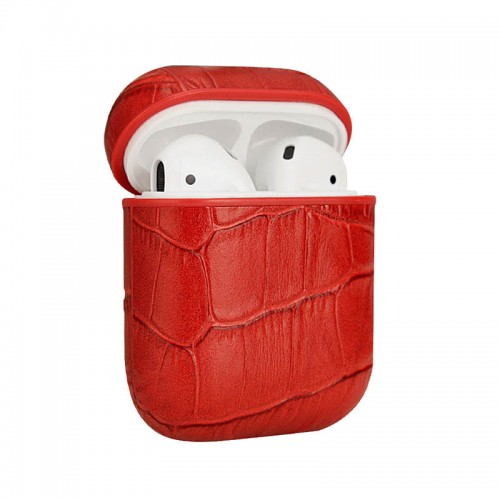 Чохол для AirPods Crocodile case /red/
