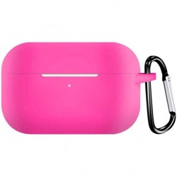 Чохол для AirPods PRO Silicone Apple case /electric pink/