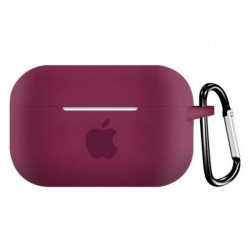 Чохол для AirPods PRO Silicone Apple case /rose red/