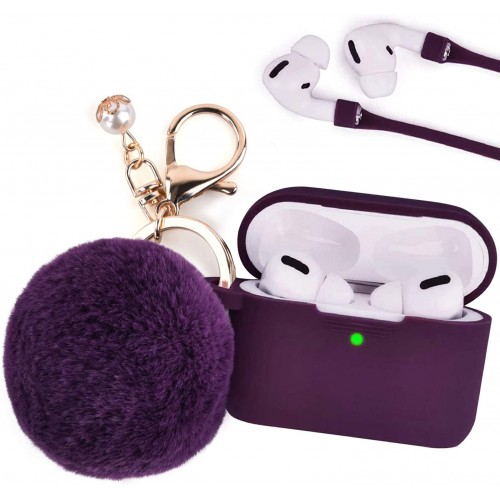 Чохол для AirPods PRO Silicone Apple case /ultra violet/