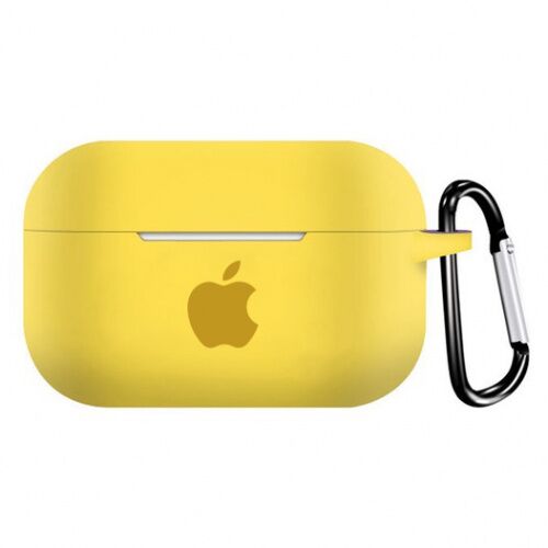 Чохол для AirPods PRO Silicone Apple case /yellow/