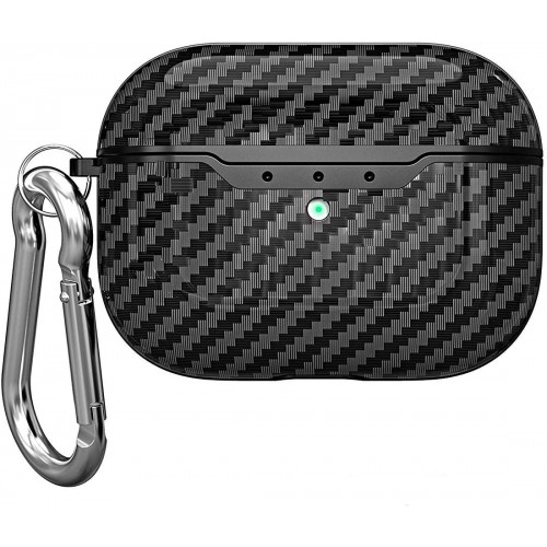 Чохол для AirPods PRO silicone carbon /black/