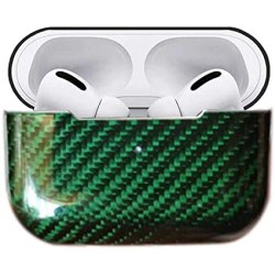 Чохол для AirPods PRO silicone carbon /green/