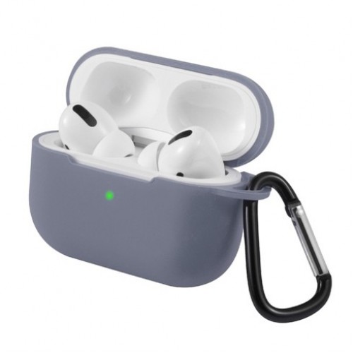Чохол для AirPods PRO Silicone case Full /lavanda gray/