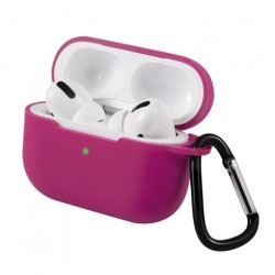 Чохол для AirPods PRO Silicone case Full /rose red/