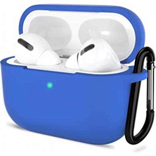 Чохол для AirPods PRO Silicone case Full /sea blue/