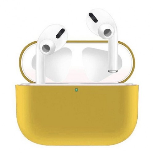 Чохол для AirPods PRO Silicone case Full /yellow/