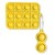 Чохол для AirPods PRO Silicone Pop it /yellow/