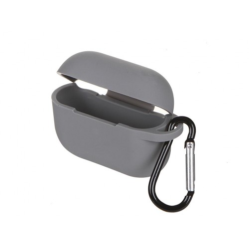 Чохол для AirPods PRO silicone с карабином /grey/
