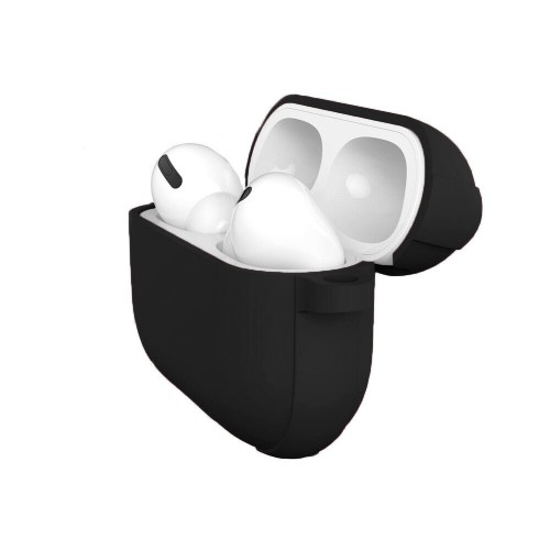 Чохол для AirPods PRO Wiwu Silicone с карабином /black/ C003