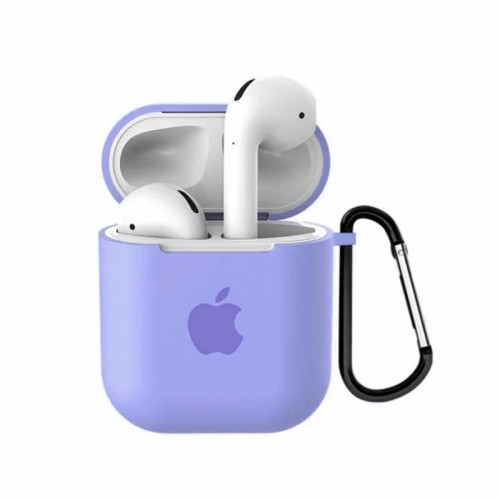 Чохол для AirPods Silicone Apple case /lavender/