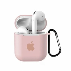 Чохол для AirPods Silicone Apple case /light pink/
