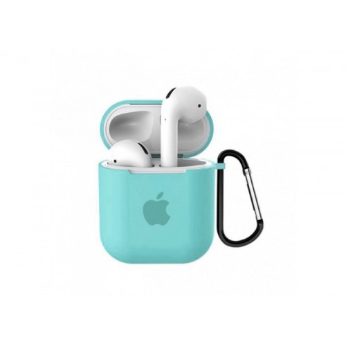 Чохол для AirPods Silicone Apple case /lilac cream/