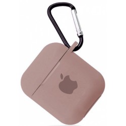 Чохол для AirPods Silicone Apple case /pink sand/
