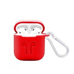 Чохол для AirPods silicone case Cross /red/