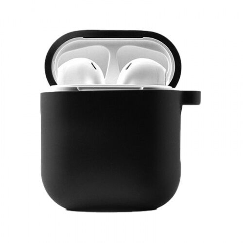 Чохол для AirPods Silicone case Full /black/