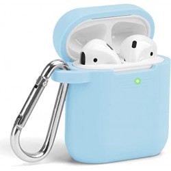 Чохол для AirPods Silicone case Full /blue/