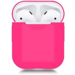 Чохол для AirPods Silicone case Full /electric pink/