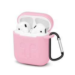 Чохол для AirPods Silicone case Full /light pink/