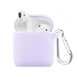 Чохол для AirPods Silicone case Full /lilac/