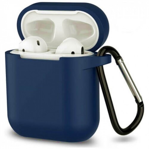 Чохол для AirPods Silicone case Full /midnight blue/