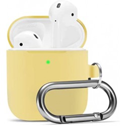 Чохол для AirPods Silicone case Full /yellow/