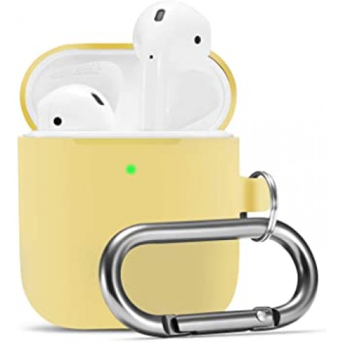 Чохол для AirPods Silicone case Full /yellow/