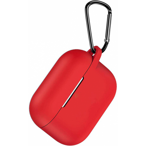 Чохол для AirPods silicone case good с карабином /red/