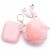 Чохол для AirPods silicone case Happy /drop pink/