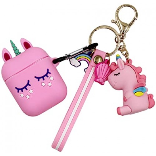 Чохол для AirPods silicone case Happy /pony pink/