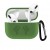 Чохол для AirPods silicone case logo с карабином /olive/