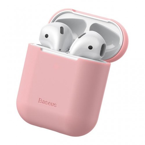Чохол для AirPods silicone case /pink/