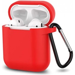 Чохол для AirPods silicone case /red/