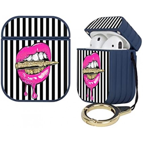 Чохол для AirPods silicone case striation /blue/