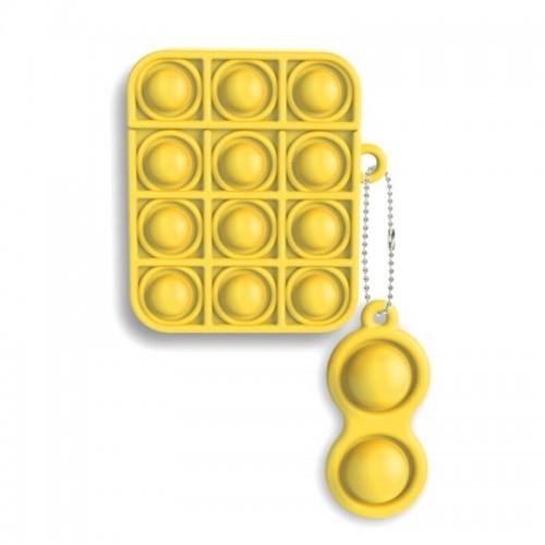 Чохол для AirPods Silicone Pop it /yellow/