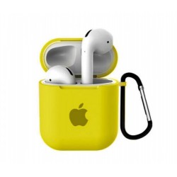 Чохол для AirPods silicone slim case /canary yellow/
