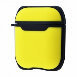 Чохол для AirPods Wiwu Silicone /yellow black/ C001