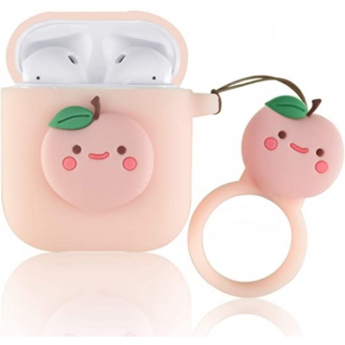 Чохол для AirPods2 silicone case /peach/