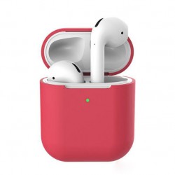 Чохол для AirPods2 silicone case /red raspberry/