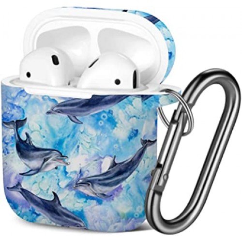 Чохол для AirPods2 silicone case /sea blue/