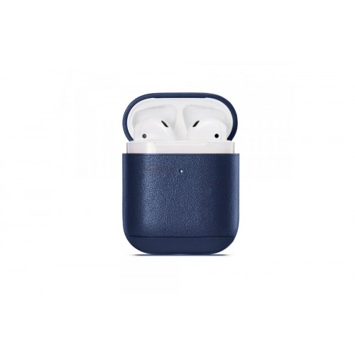 Чохол для AirPods2 silicone leather case /sea blue/