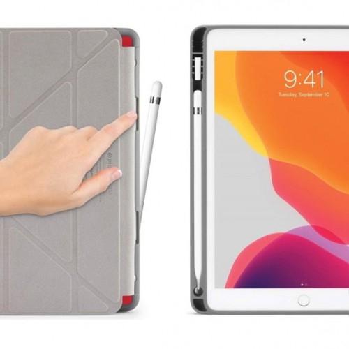 Чохол для iPad 10.2" (2019/20) Origami Case Leather pencil groove /red/