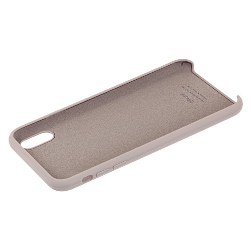 Чохол iPhone XS Max Silicone Case Full /pebble/