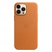 Чохол iPhone 13 Pro Leather Case with MagSafe /golden brown/