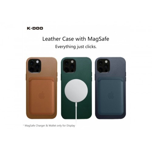 Чохол iPhone 13 K-DOO Noble collection /green/