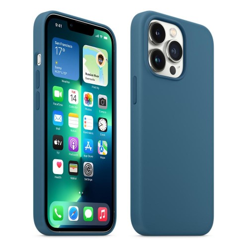 Чохол iPhone 13 Pro Max Silicone Case with MagSafe /abyss blue/